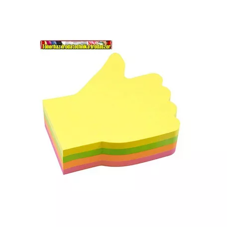 Jegyzettömb GLN öntapadós, 68x68 mm, 200 lap-  Kéz - 5825-39