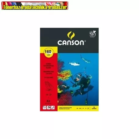 Fotókarton Canson A/3 160g Fekete