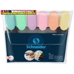   Szövegkiemelő készlet, 1-5 mm, SCHNEIDER Job Pastel, 6 különböző pasztell szín