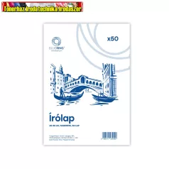 Írólap A5, 20-50 famentes borítékos 50lap/cs Bluering