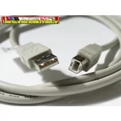USB 2.0 nyomtató kábel, 3 m,szürke 