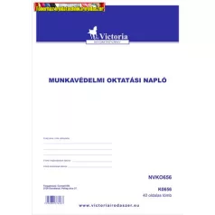 Munkavédelmi oktatási napló 40lap/tömb  Victoria