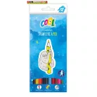COOL BY VICTORIA, Színes ceruza készlet, háromszögletű,  12 különböző szín
