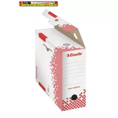   ESSELTE Speedbox Archiválódoboz, A4, 100 mm, újrahasznosított karton,  fehér, 623908