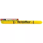 FLEXOFFICE Szövegkiemelő, 1,0/4,0 mm, kétvégű,  "HL01", sárga