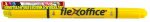   FLEXOFFICE Szövegkiemelő, 1,0/4,0 mm, kétvégű,  "HL01", sárga
