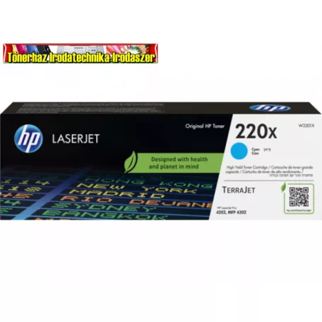 HP W2201X EREDETI TONER CYAN 5.500 OLDAL KAPACITÁS NO.220X