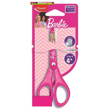 Olló, iskolai, 13 cm, MAPED Barbie