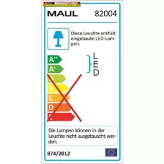 Asztali lámpa, LED MAUL Arc, fekete
