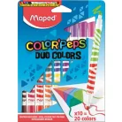  MAPED Color'Peps Duo, filctoll készlet, kimosható, 20 különböző szín