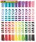  MAPED Color'Peps Duo, filctoll készlet, kimosható, 20 különböző szín