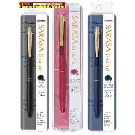 Zebra Sarasa Grand 0,5 mm nyomógombos zseléstoll  díszdobozban 