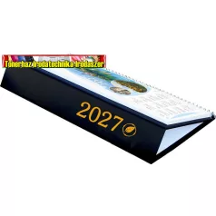   Naptár, asztali, fekvő,  CSÍZIÓ, Öko, fekete (2027 évi)