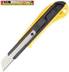 Deli Tools EDL003 SK5 sniccer kés 18mm (sárga) (barkácskés, snitzer)