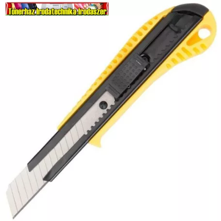 Deli Tools EDL003 SK5 sniccer kés 18mm (sárga) (barkácskés, snitzer)