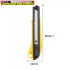 Deli Tools EDL003 SK5 sniccer kés 18mm (sárga) (barkácskés, snitzer)
