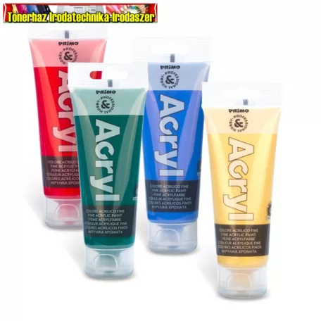 - KIÁRUSíTÁS - Akrilfesték PRIMO HOBBY & PROFESSIONAL tubusos  420TA75 kül.színben 75 ml/tubus