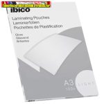   Lamináló fólia A/3 IBICO Basics Light Pouch 75-80mic fényes 100db/dob (303x426mm) (627311)