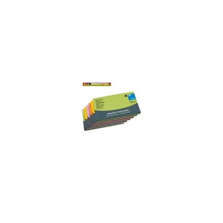 Öntapadós jegyzettömb Info Notes 125x75 mm 100 lapos élénk vegyes színek Spring 5855-76