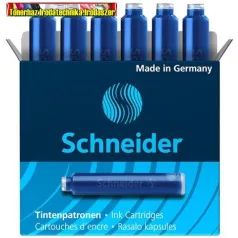 Töltőtoll patron, SCHNEIDER, királykék (TSC6603) 6db/cs