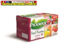   PICKWICK "Fruit Fusion" gyümölcstea válogatás , 20x2 g, , eper-tejszín, citrus-bodza, mágikus meggy, áfonya-málna