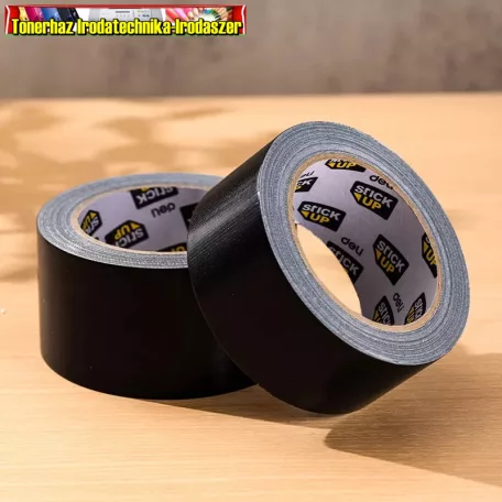 DELI RAGASZTÓSZALAG  SZÖVETES 48mmx20m FEKETE - A616