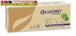   LUCART EcoNatural Papír zsebkendő, 4 rétegű, 10x9 db, barna 843166