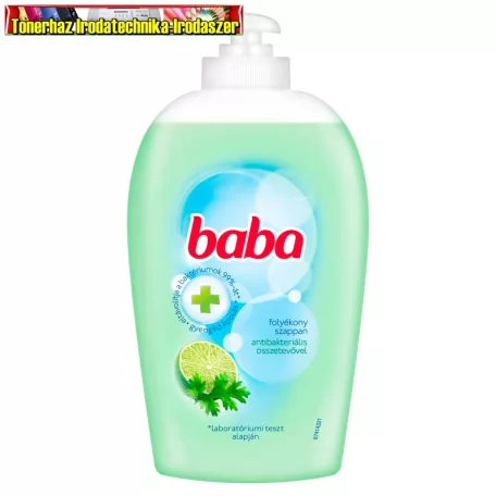 Baba folyékony szappan pumpás 250ml Lime,antibakteriális hatású