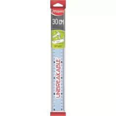   MAPED Study Unbreakable vonalzó, műanyag, törhetetlen, 30 cm,  vegyes színek