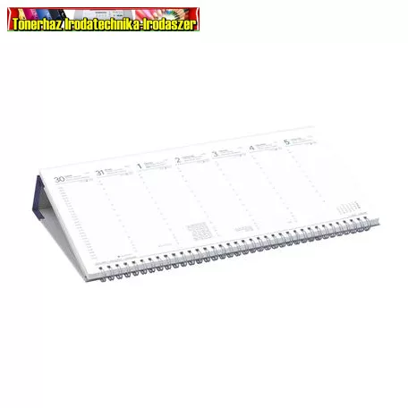 Naptár, asztali, fekvő, TOPTIMER, kék T050