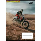 Füzet, tűzött, A5, vonalas, 32 lap, 4-8. osztály, COOL BY VICTORIA, Motocross, 21-32