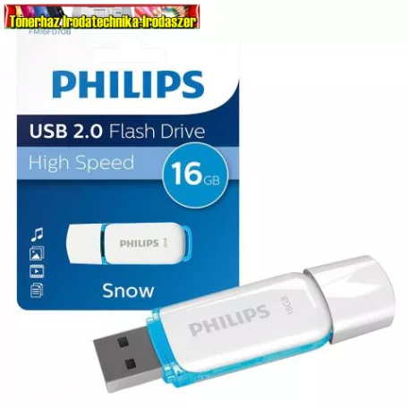 Philips 16GB USB 2.0 Snow Edition Blue( FM16FD70B/00 PH667933)  Flash Drive  (pendrive)