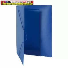   Gumis mappa A4, műanyag gerincvastagított 30mm, Bluering® kék
