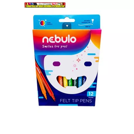 NEBULO Filctoll készlet, 1 mm,  12 különböző szín