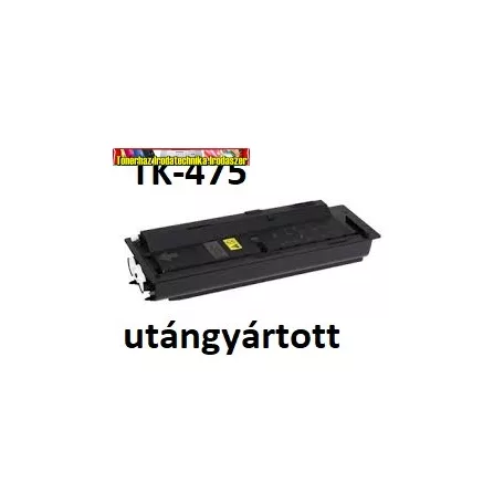 KYOCERA TK475 Lézertoner utángyártott FS 6025MFP, 6030MFP nyomtatókhoz,  fekete, 15k (tk-475)