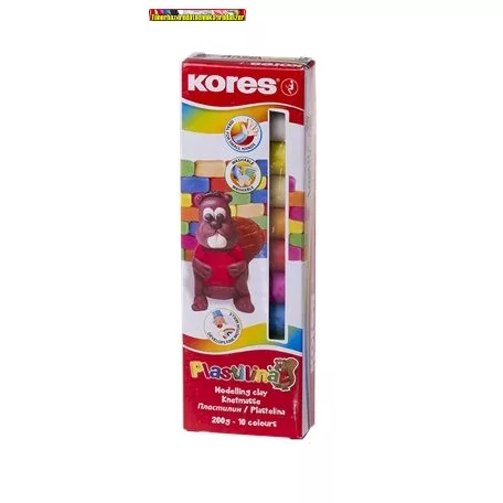 KORES Gyurma, 200 g, 10 szín, 