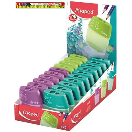 MAPED SHAKER kétlyukú, tartályos hegyező vegyes színekben