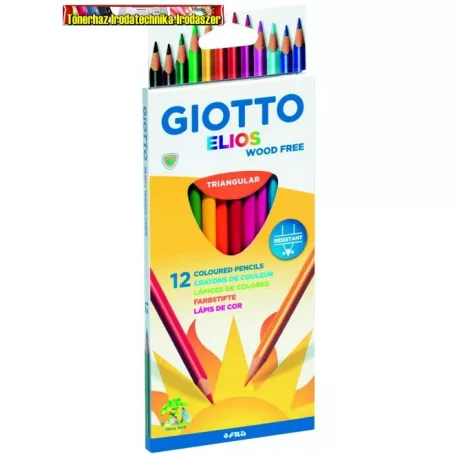 Giotto Elios háromszögletű színes ceruza  készlet 12-es