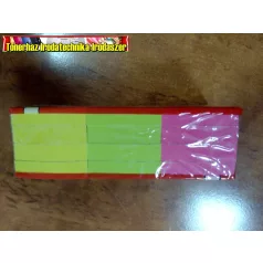   Öntapadó jegyzettömb 50x40mm 3 neon szín (12db/csom)a-series (51x38)