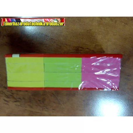 Öntapadó jegyzettömb 50x40mm 3 neon szín (12db/csom)a-series (51x38)
