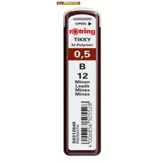 ROTRING 0,5mm B grafithegy 12 szál/tubus