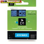 DYMO D1 (S0720560) 45016- 12mmx7m FEKETE betű/kék háttér