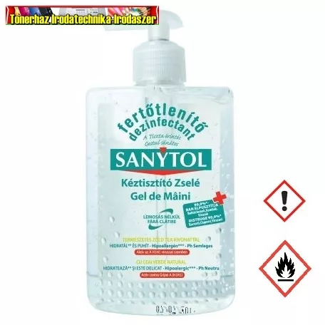 Sanytol  kézfertőtlenítő gél 250 ml pumpás