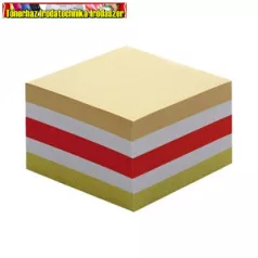   Kockatömb 8,5 x 8,5 x 4,5 cm színes ragasztott  (kockablokk,tépőtömb)