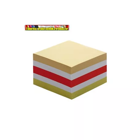 Kockatömb 8,5 x 8,5 x 4,5 cm színes ragasztott  (kockablokk,tépőtömb)