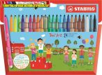   STABILO Trio A-Z ,Filctoll készlet, 0,7 mm, 24 különböző szín