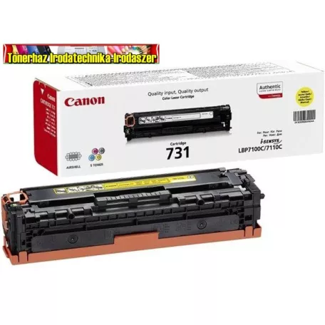 Canon CRG-731 eredeti toner YELLOW (CRG731,CRG 731) 1,5k