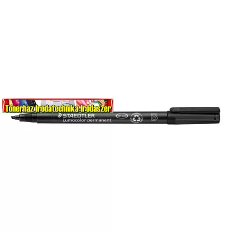 STAEDTLER Lumocolor 314 B Alkoholos marker, OHP,  1-2,5 mm,  fekete, vágott