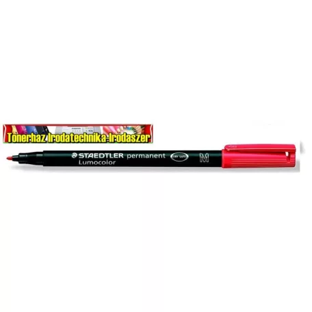 STAEDTLER Lumocolor 317 M Alkoholos marker, OHP, 1 mm,  piros