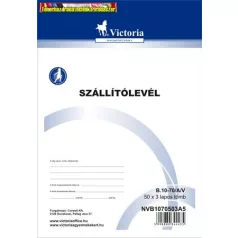 Szállítólevél 50x3 lap A5 -B.10-70/A/V Victoria